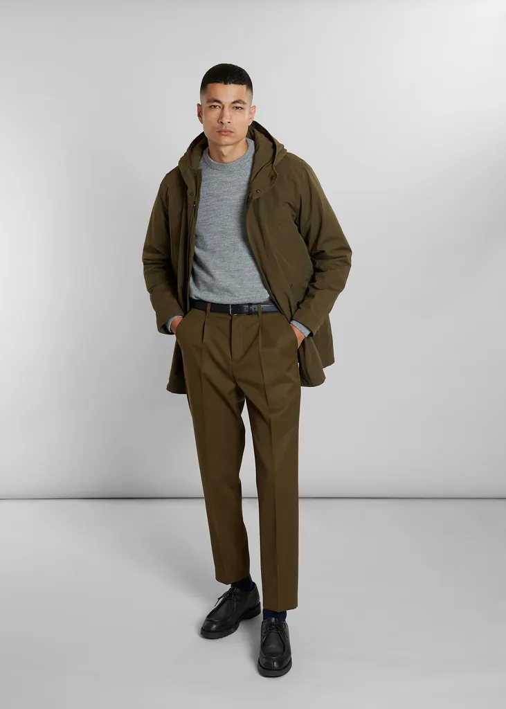 Pantalon à plis en laine mélangée L'Exception Paris
