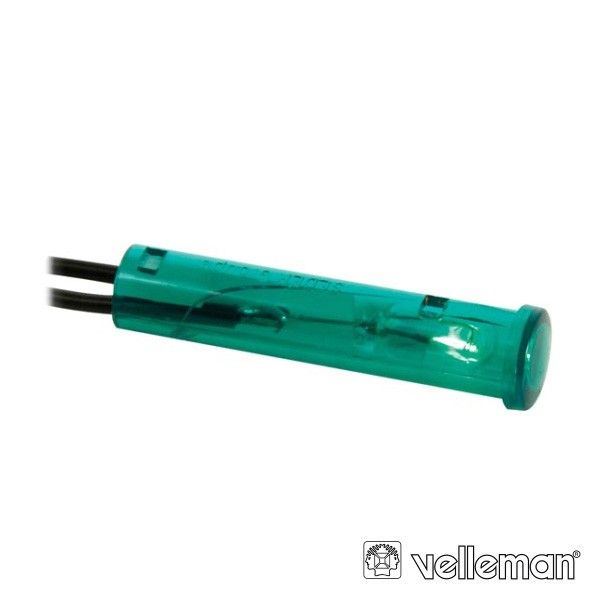 Velleman Luz Piloto Redondo 12v Green - CRAF012V