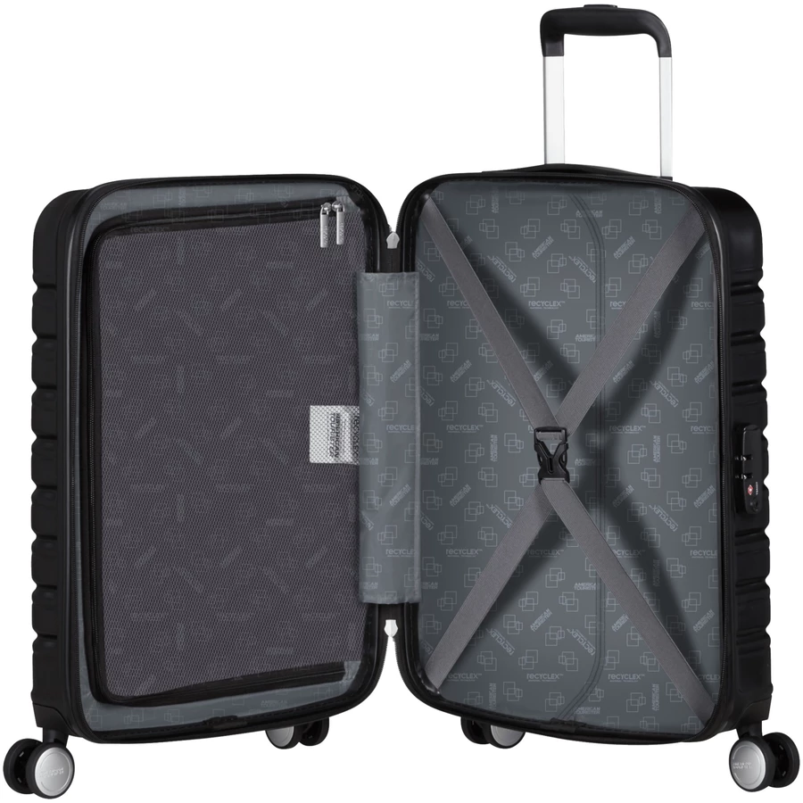 American Tourister Flashline - 4-Rollen Kabinentrolley 55 cm shadow black