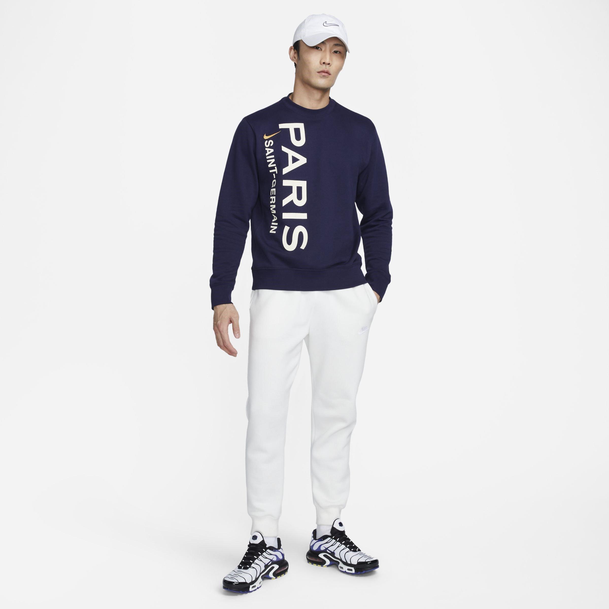 Nike Paris Saint-Germain Club Men's French Terry Crew-Neck Sweatshirt