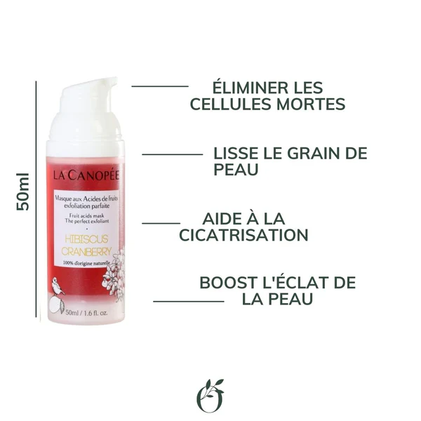 La canopée Masque aux acides de fruits Exfoliation Parfaite 50 mL