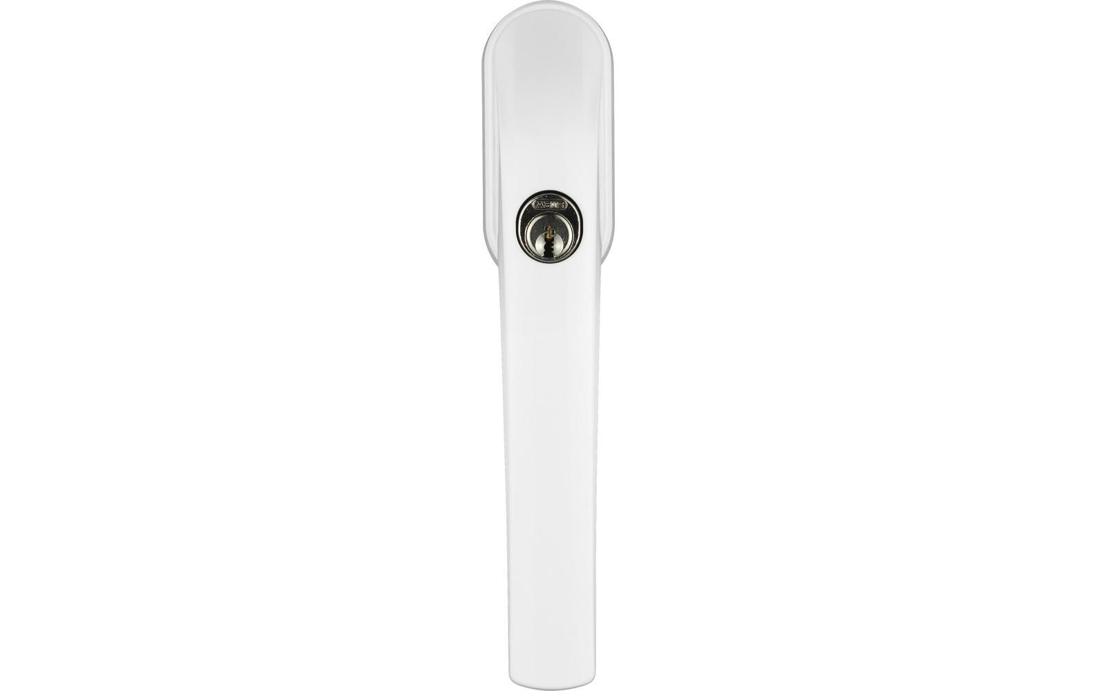 Abschliessbarer Fenstergriff FG300 W WeissDieser Fenstergriff schützt doppelt. Gegen Kinderhände und Einbrecher