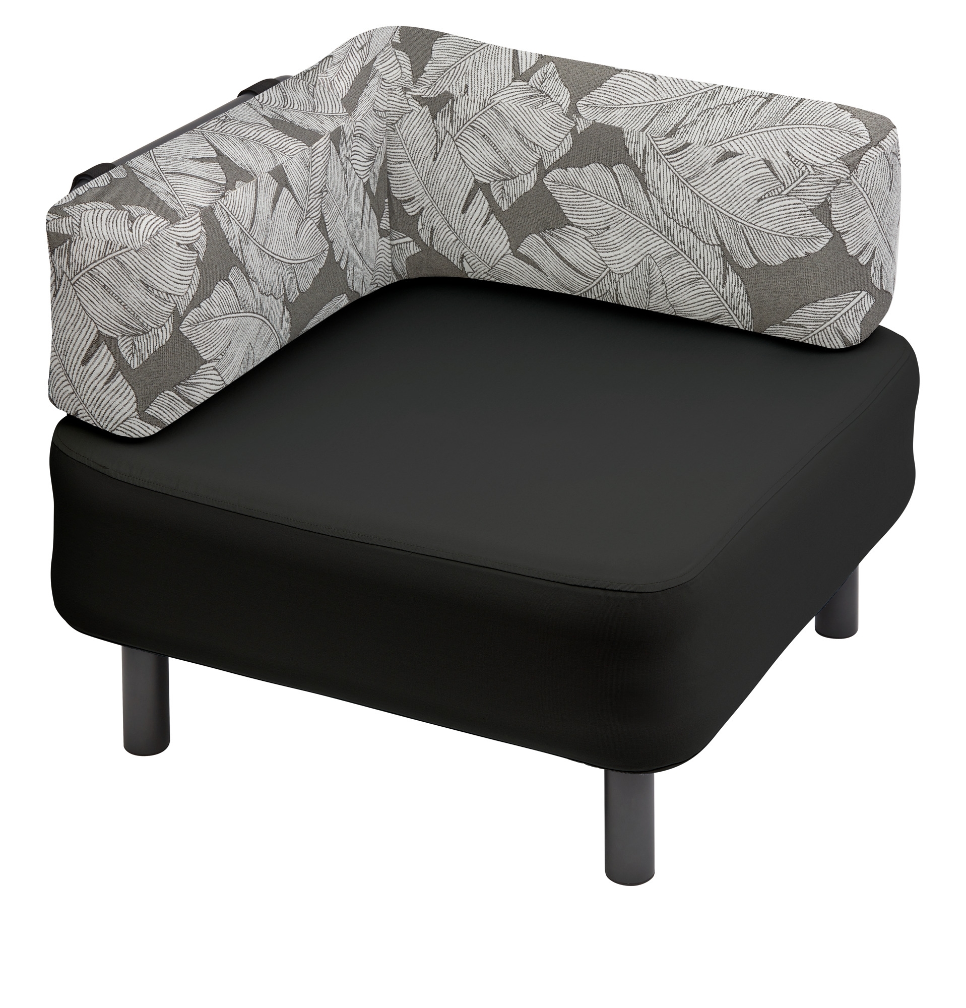 One Bar Element 1 L-Rückenlehnenbezug Palm Charcoal