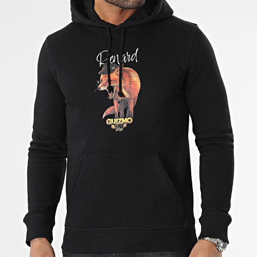 Sweat Capuche Ghetto Renard Noir