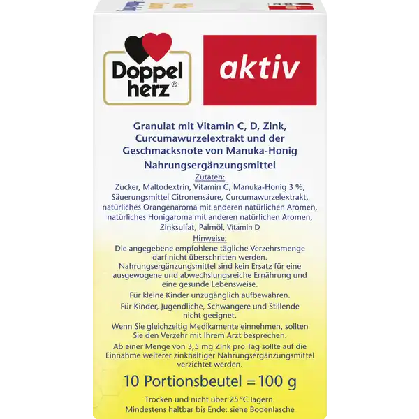 aktiv Heißer Curcuma + Manuka-Honig