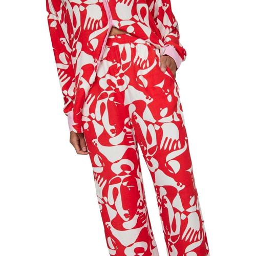 Vila - VIKIKKI MAT HW WIDE PANTS/SU/M Rojo