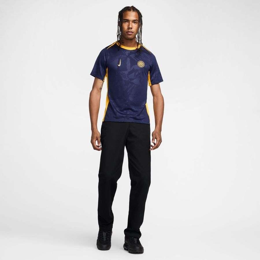 Inter Milan T-shirt d'Entraînement Dri-FIT Academy Pro Avant-Match 3ème - Bleu/Jaune Doré/Bleu