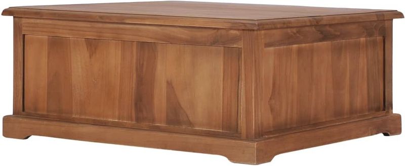 Salontafel - Massief Teakhout - 4 Lades - Natuurlijke Afwerking