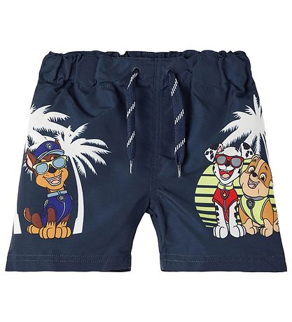 Name It Bådeshorts - NmmMessi PawPatrol - Dark Sapphire