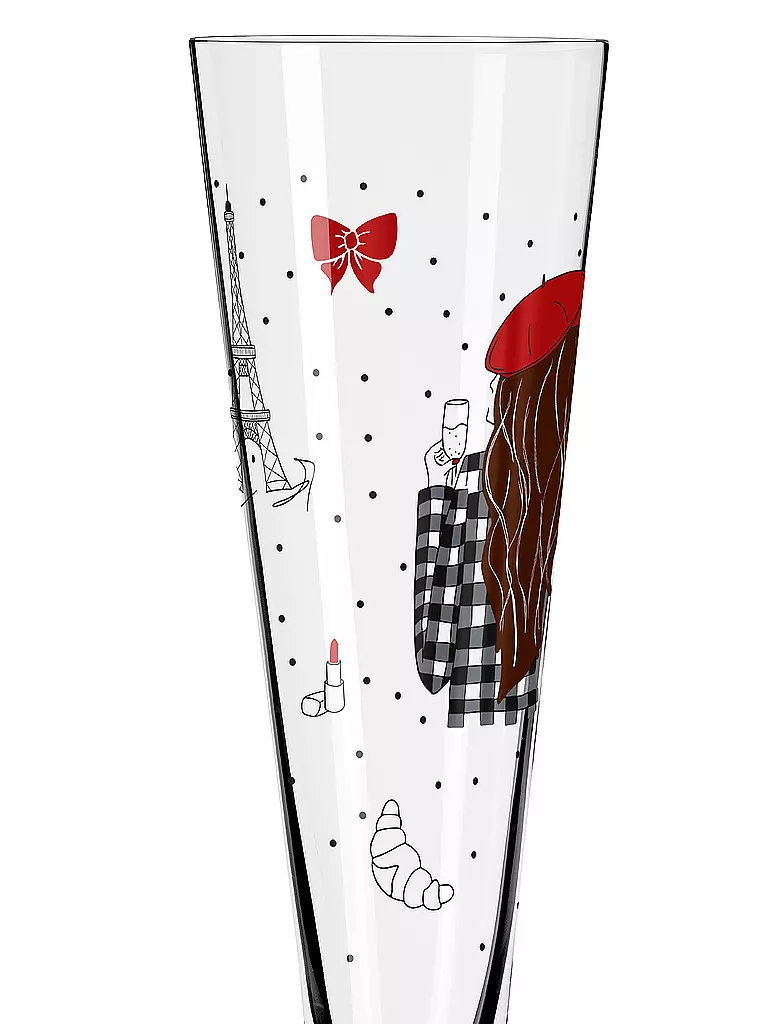 RITZENHOFF Champagnerglas PARIS EDITON CHAMPUS Stuhldreier bunt