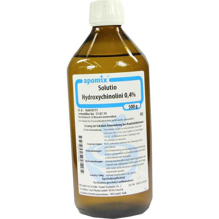 Solutio hydroxychin. 0,4%, 500 ml
