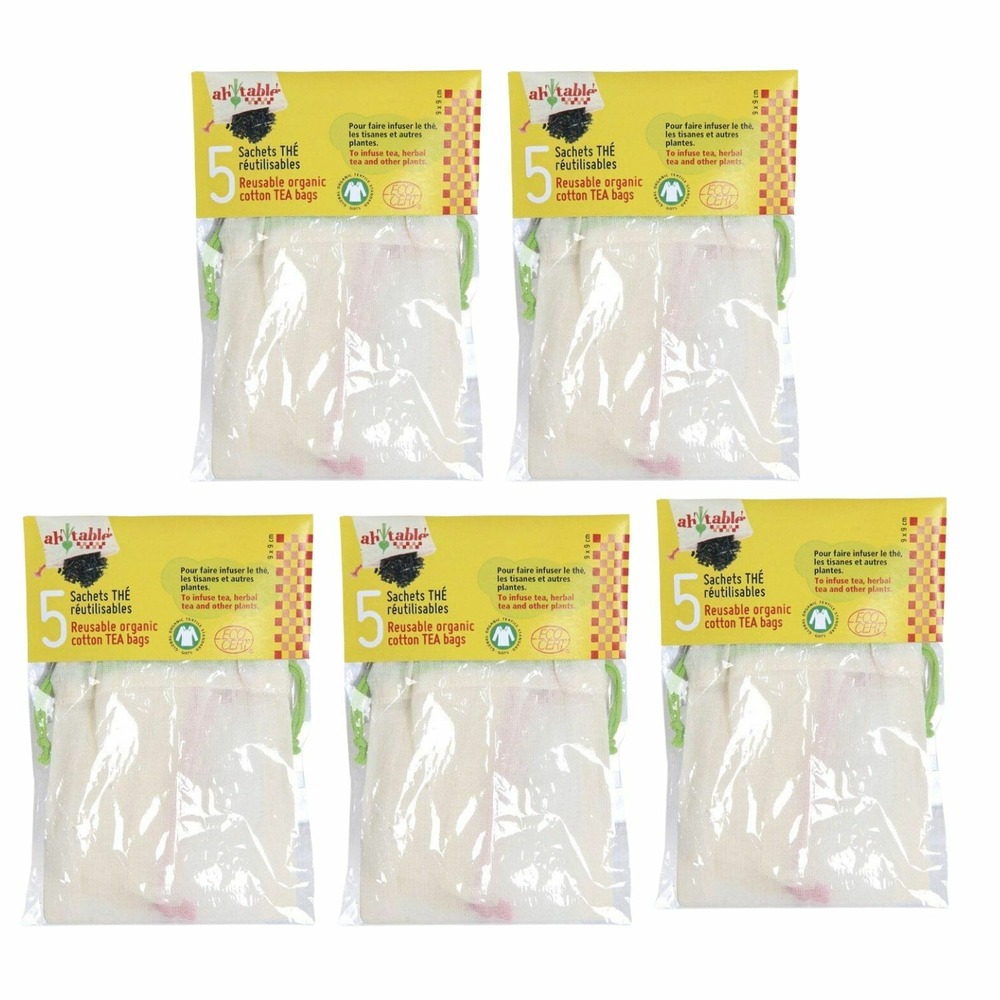 25 sachets de thé réutilisables
