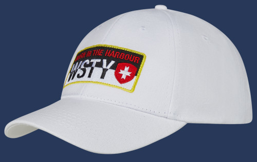 Baseball-Cap 02 Baumwolle, White/Darknavy/White/Red