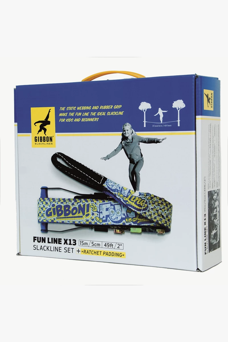 Gibbon Fun Line Kinder Slackline + Baumschutz