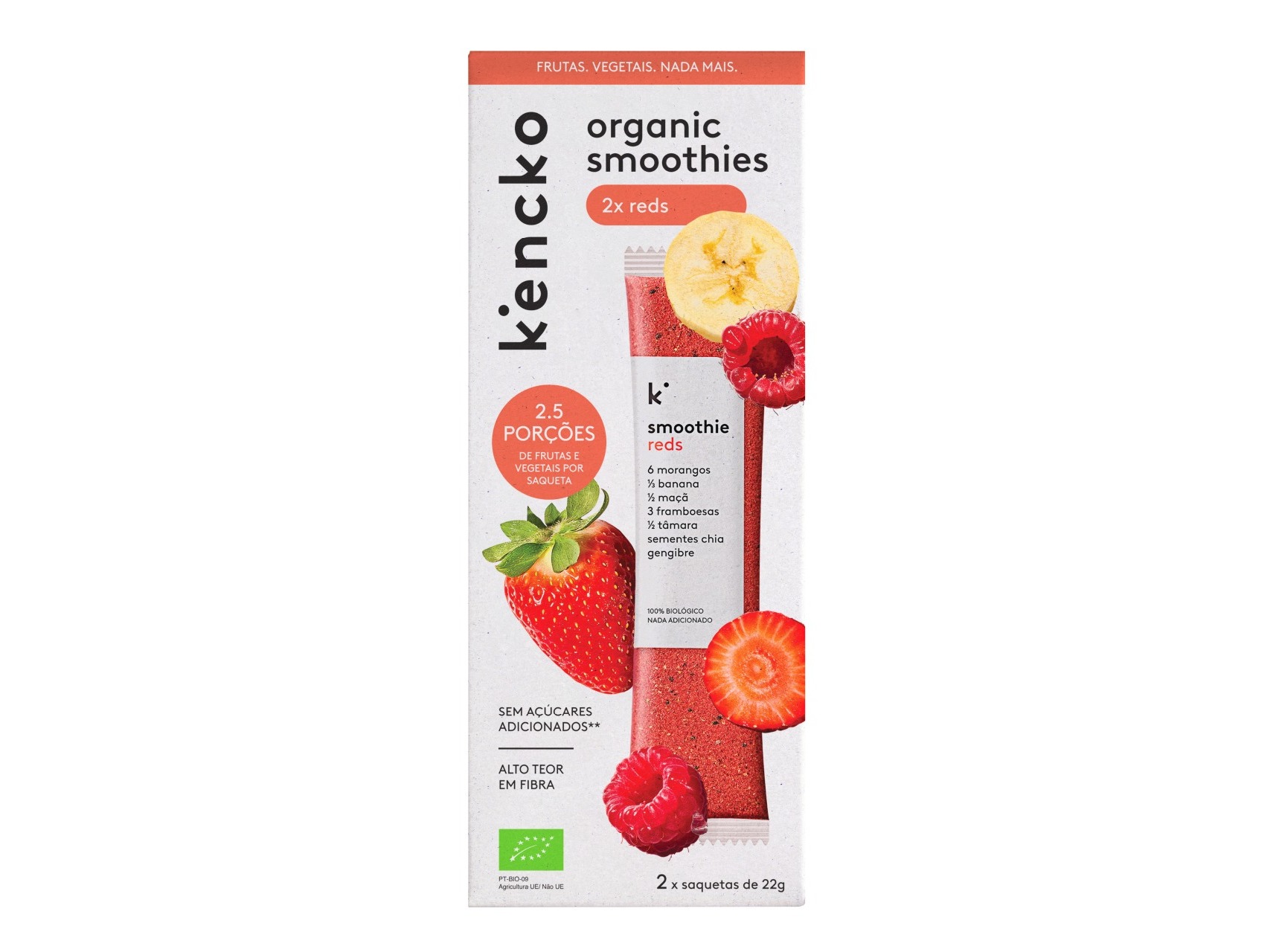BATIDO KENCKO REDS-MORANGO BANANA 2X22G
