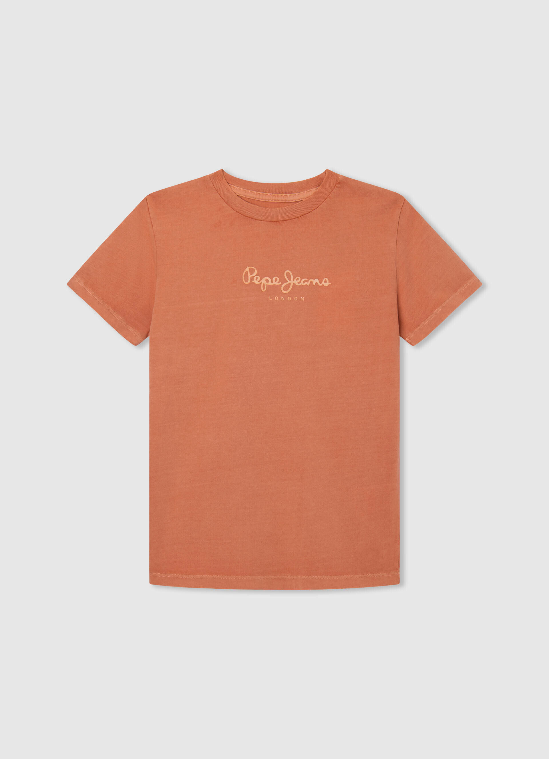 CAMISETA COM LOGOTIPO ESTAMPADO - laranja abóbora