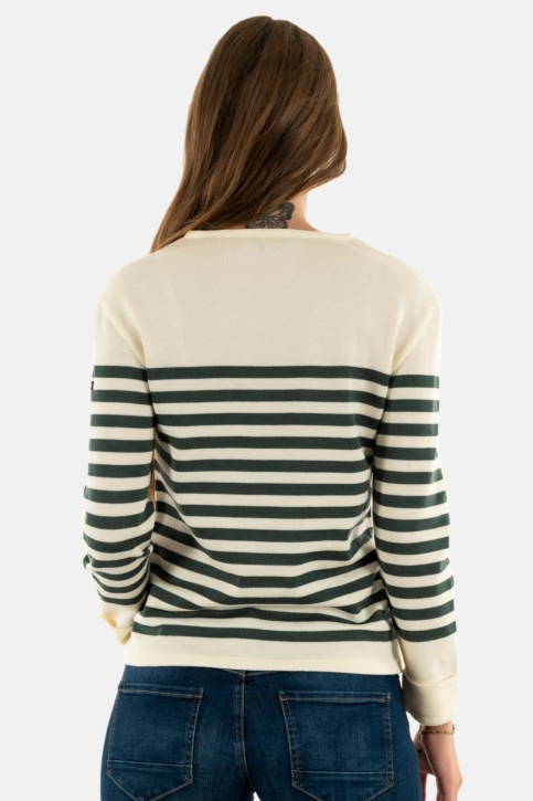 Pull hiver saint james ecrins g9 ecume/vegetal