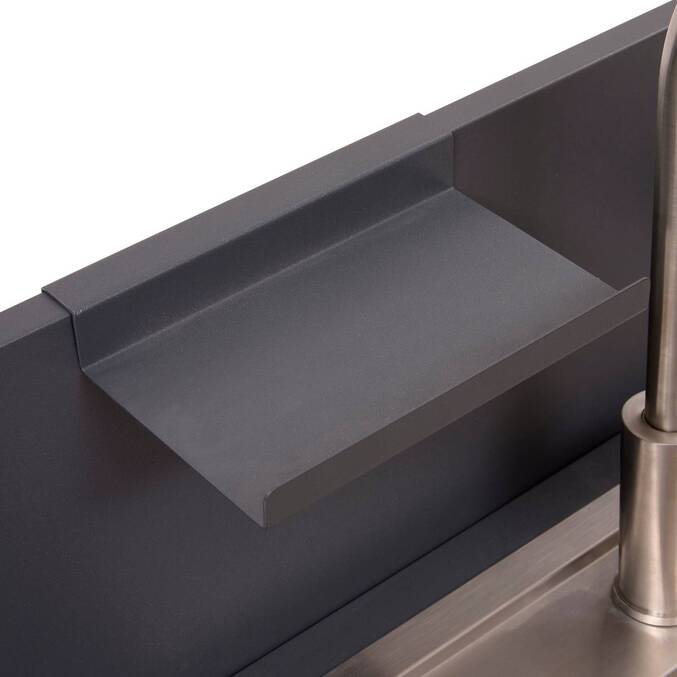 Modules 2 portes avec évier pour cuisine d'été OXYANA Graphite