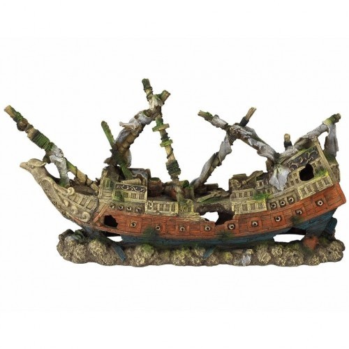 Galeão de decoração de aquário multicolorido