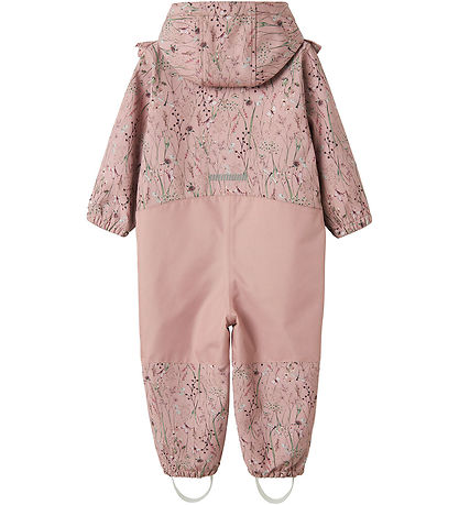 Name It Softshellanzug m. Fleece - NmfAlfa08 - Pale Mauve/Flower