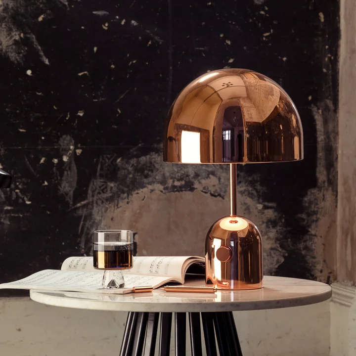 Tom Dixon - Bell LED Tischleuchte, grau