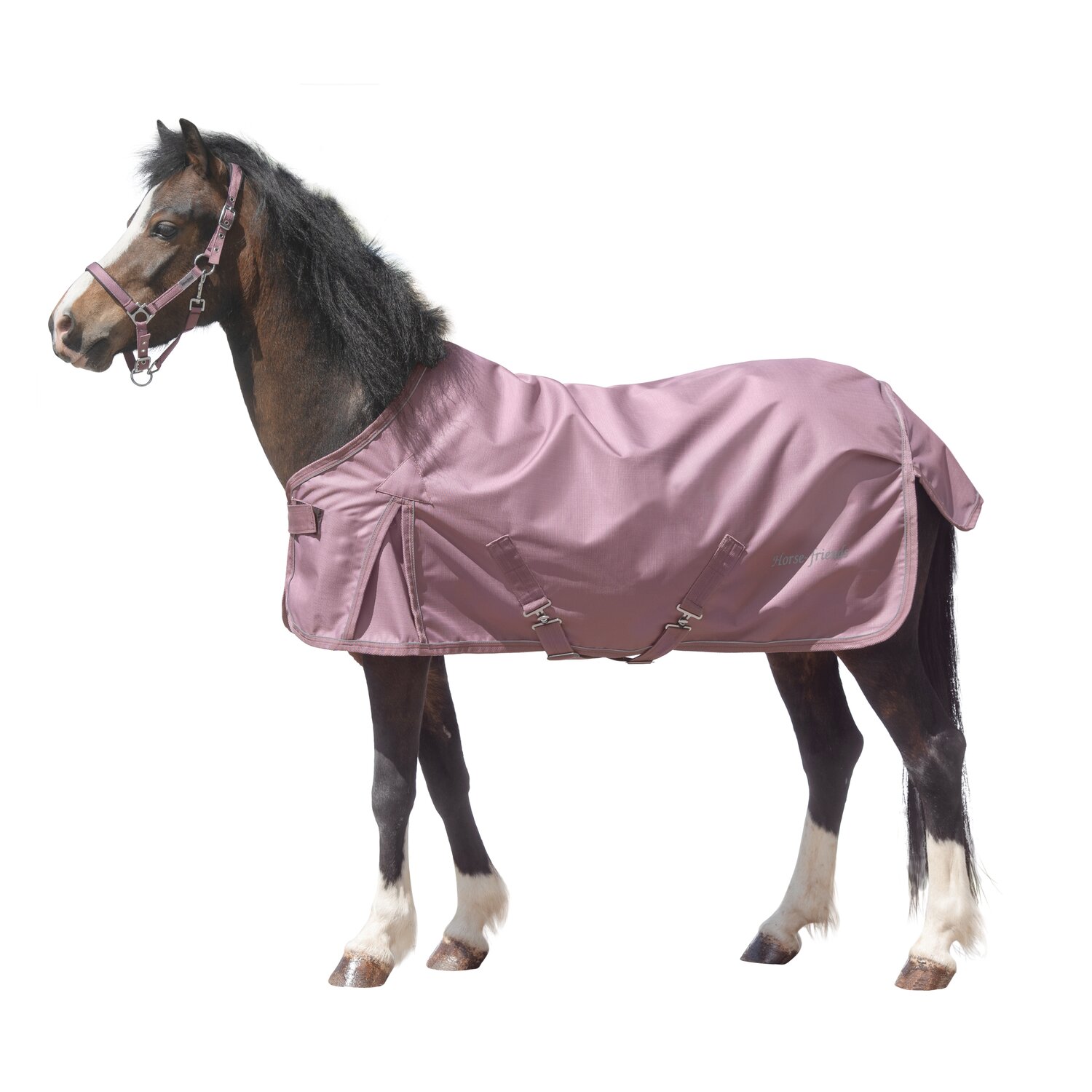Horse-friends Outdoordecke 150g, für Minishetty und Shetty - smokeberry