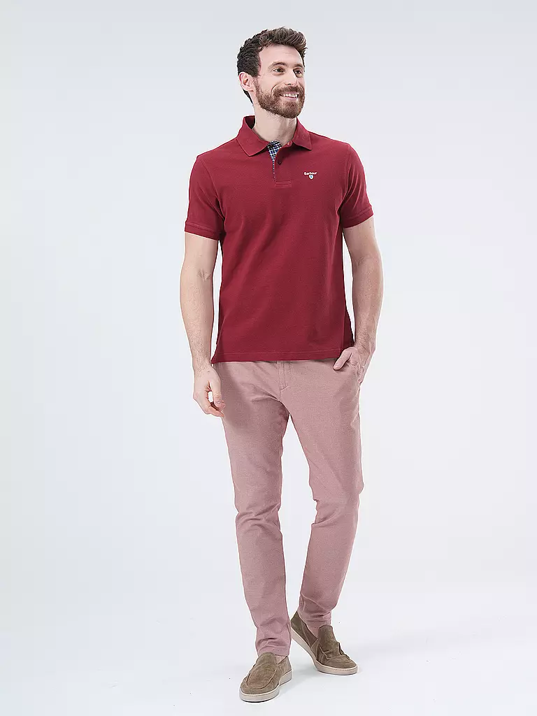 BARBOUR Poloshirt Regular Fit rot