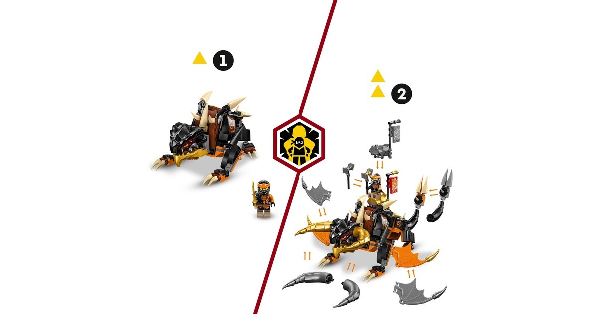 LEGONinjago - Cole's Aardedraak EVO Constructiespeelgoed  (71782)