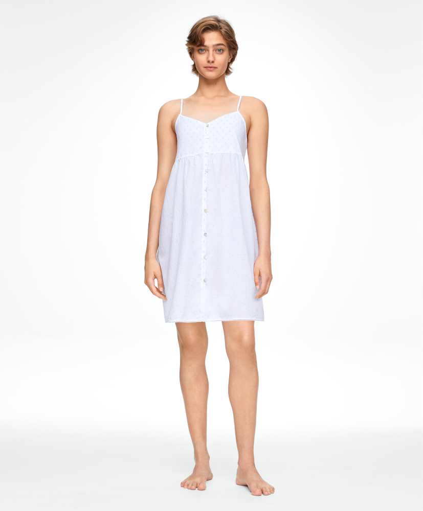 Camisola curta, 100% algodão plumeti