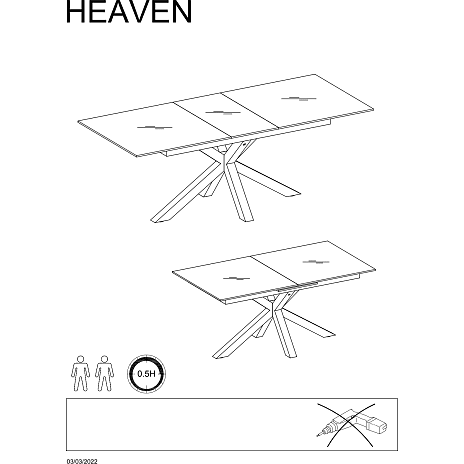 Heaven spisebord - brun