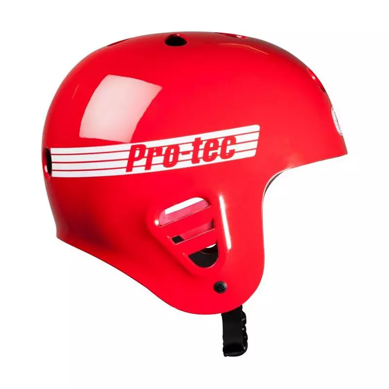 Casque Wakeboard, Kitesurf et Windsurf PRO-TEC FullCut Water Gloss Red