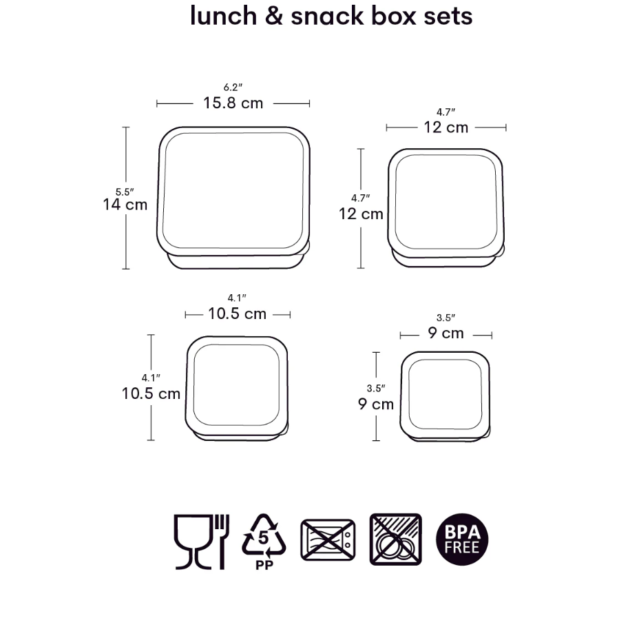 A little lovely company ALLC Lunch en Snackbox Bloementuin