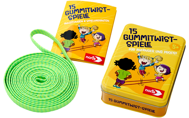 Noris 15 Gummitwist Spiele für Anfänger und Profis