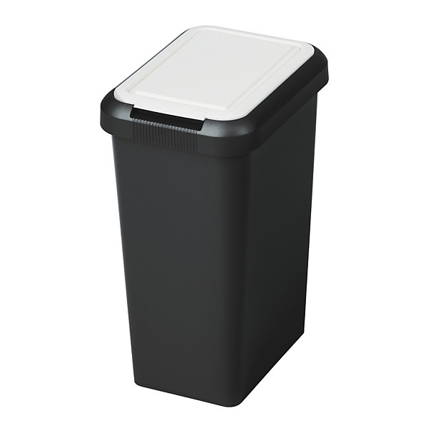 Poubelle de tri sélectif Touch & Lift 45L Blanc