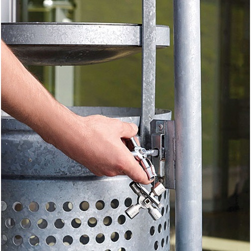 Clé universelle pour armoires de commande - 10 profilés  - 2 croix - 1 clé