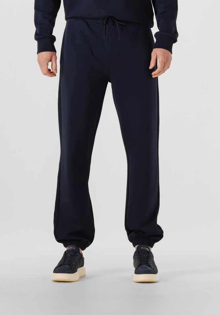 donkerblauwe woolrich joggingbroek logo interlock sweatpant