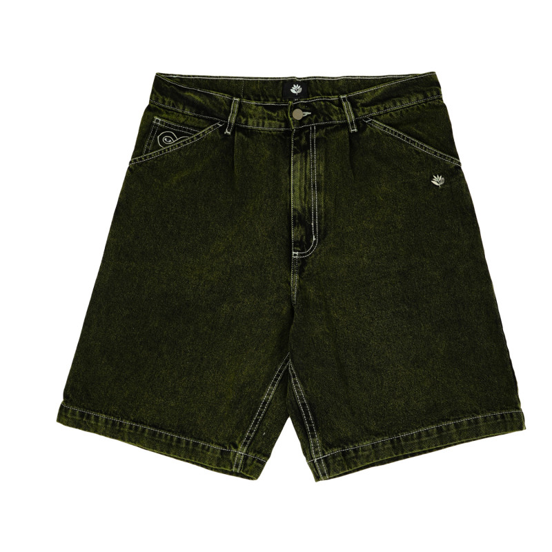 Short long en denim OG - Teint en vert