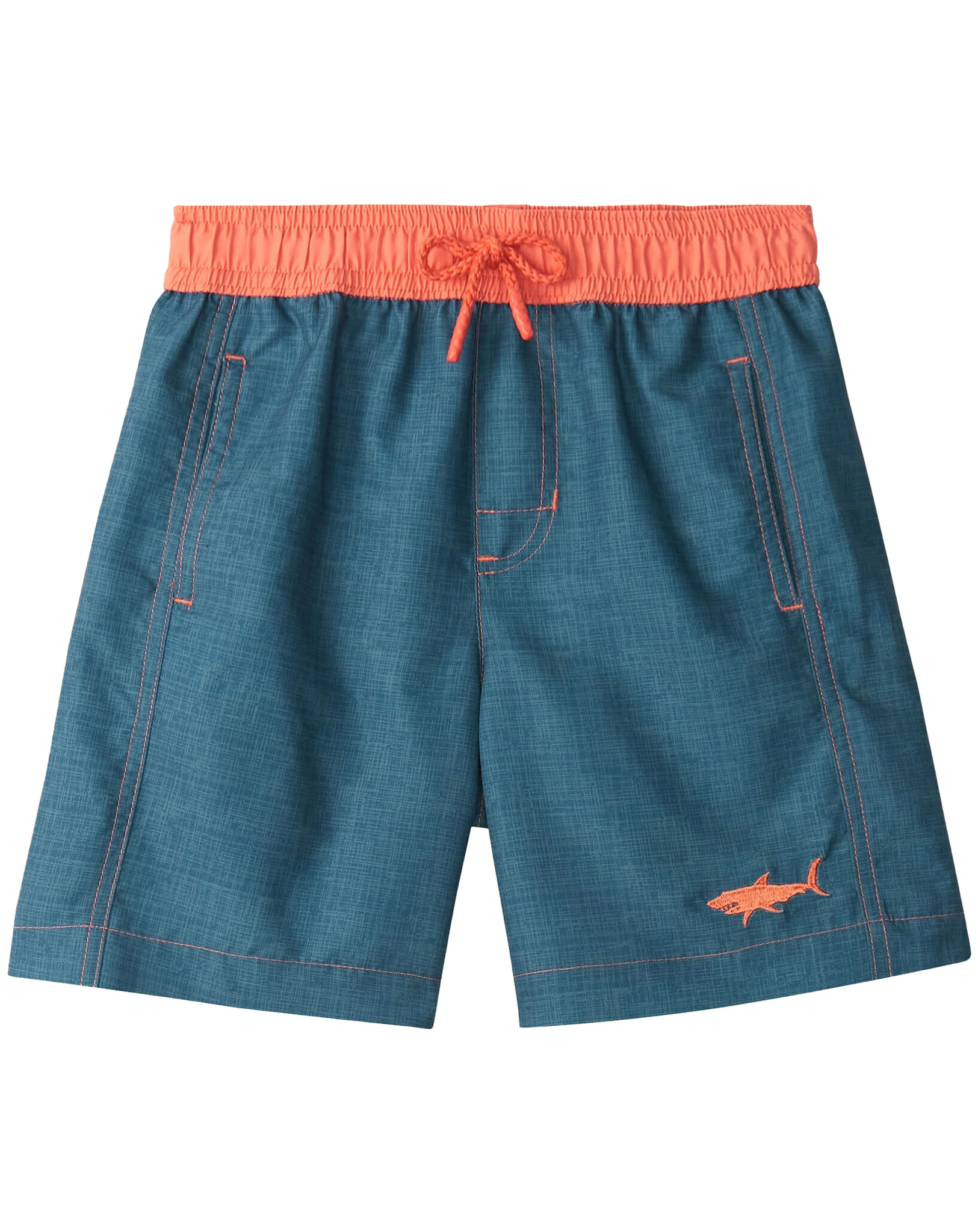 Badeshorts TEXTURED SHARK in blau