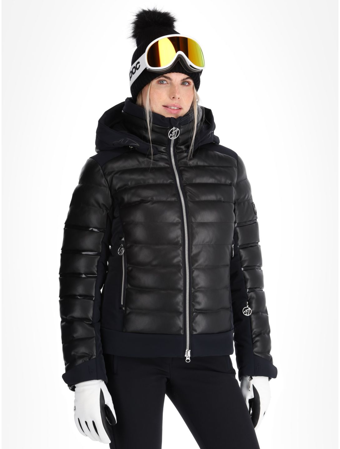 Adele Faux Leather ski-jas dames