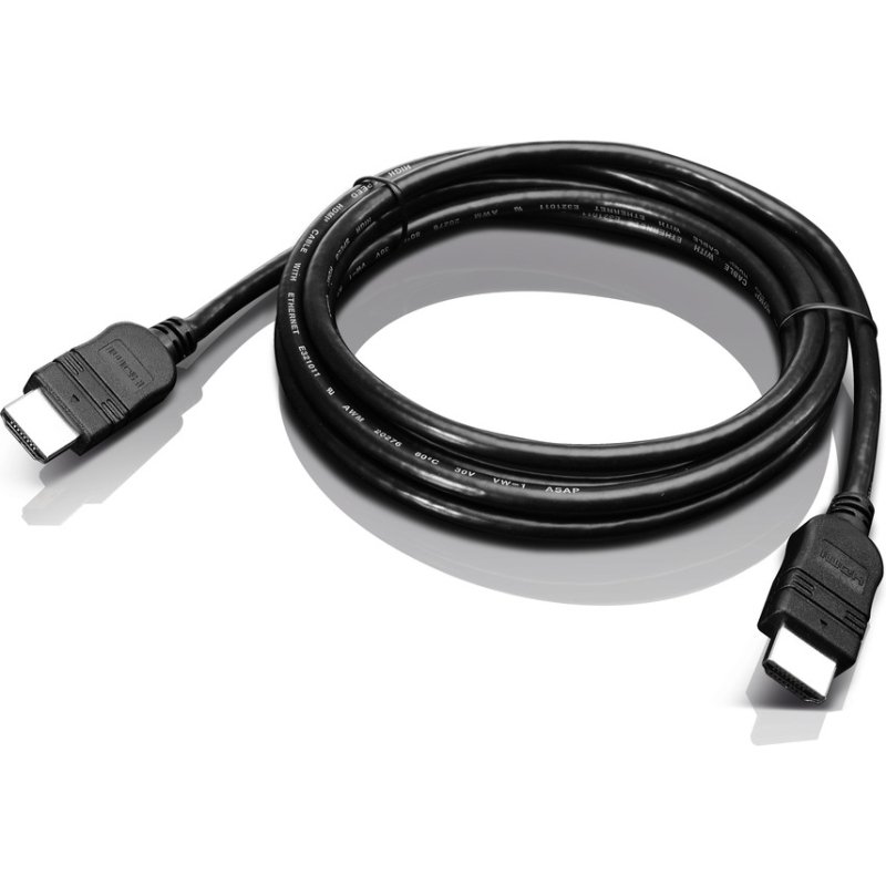 Lenovo 2.0m HDMI câble HDMI 2 m HDMI Type A (Standard) Noir
