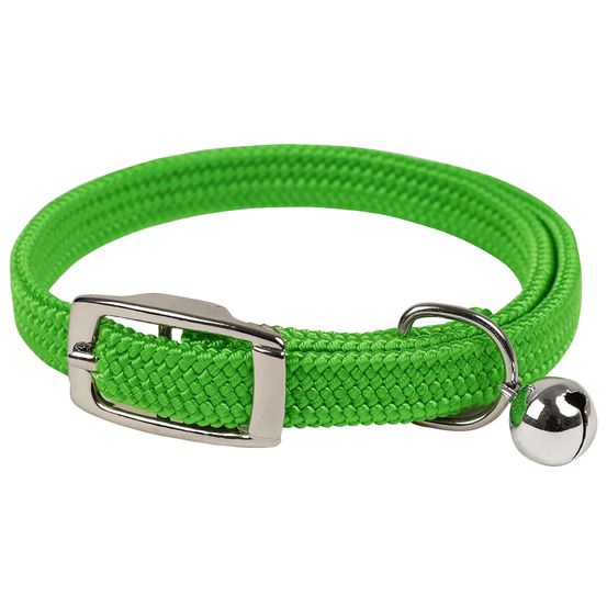 Collier elastic fluo vert pour chat
