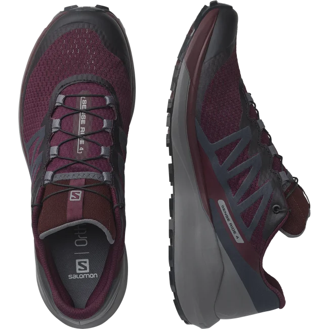 SENSE RIDE 4  Trailrunning-Schuhe Damen WineTasting/QuietShade/Ebony