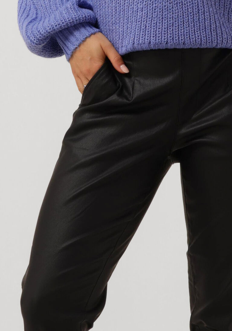 OBJECT zwarte object pantalon objbelle lisa coated pant noos
