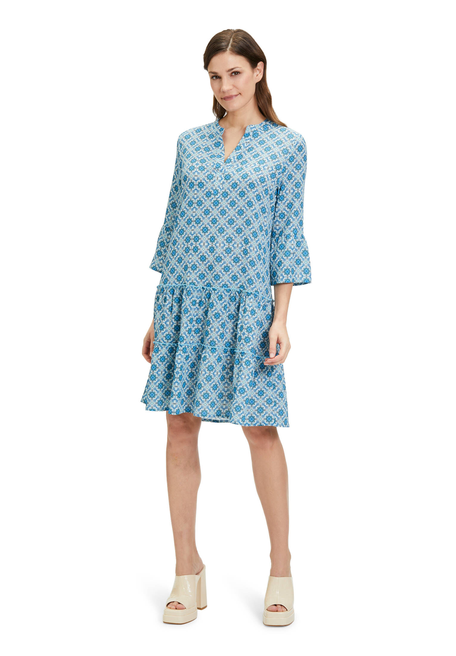 Cartoon| Damen Casual-Kleid mit Stufen