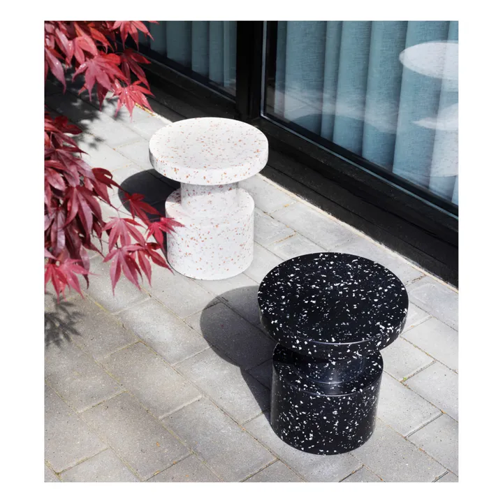 Normann Copenhagen Tabouret Bit en plastique recyclé | Blanc