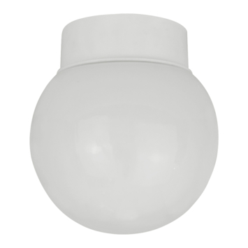 OK plafonniere mat wit glas 150mm