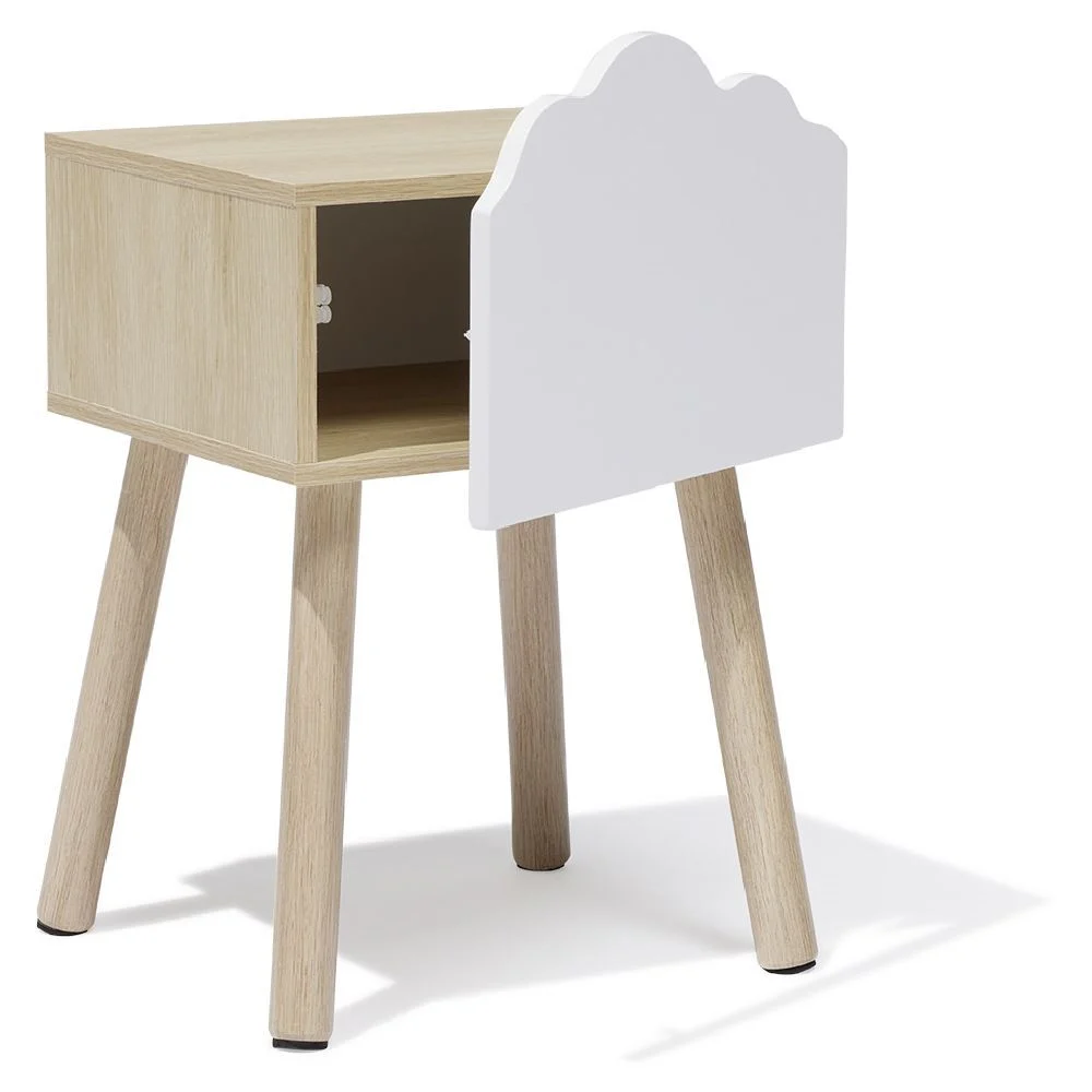 Chevet Nuage MDF et pin blanc - L34xP30xH54 cm