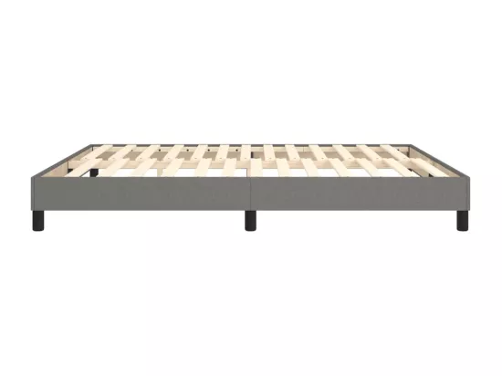 Sommier à lattes de lit Gris foncé 160x200 cm Tissu