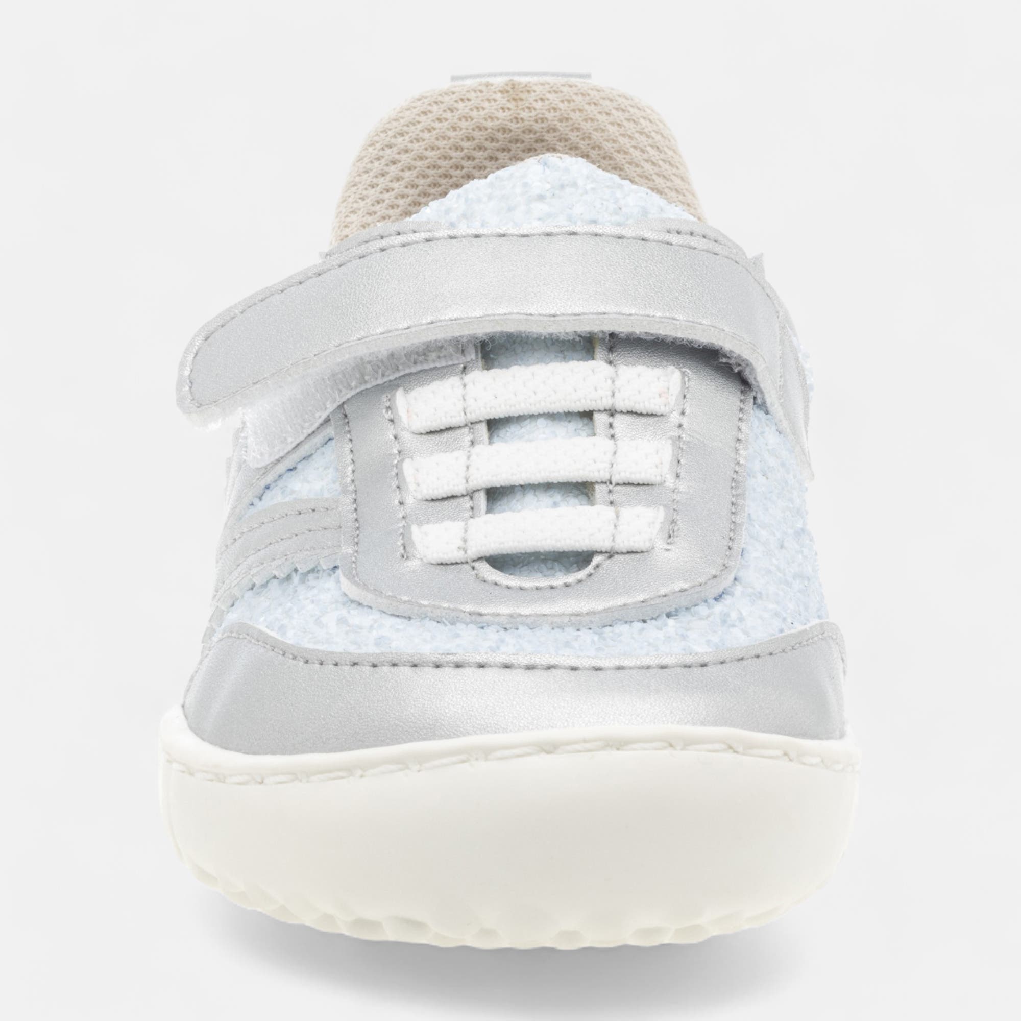 Baskets basses Fille argent