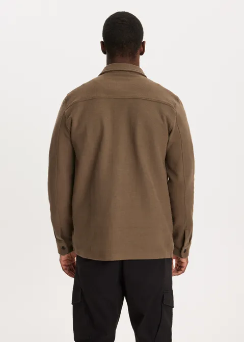 Overshirt met zakken khaki (KHAKI)